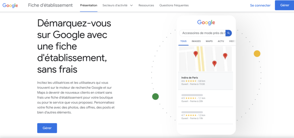 interface google my business